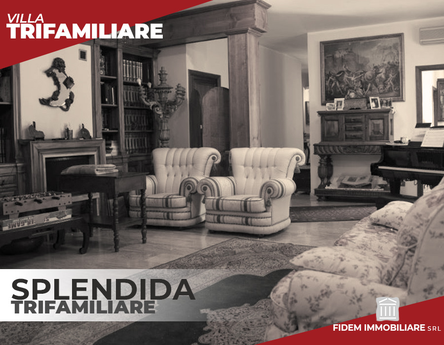 Villa in trifamiliare silenzioso contesto signorile