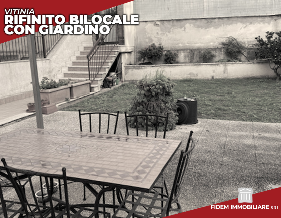 Vitinia rifinito bilocale con giardino